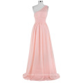 Kate Kasin One ShoulderLight Pink Chiffon Long Robes de demoiselle d&#39;honneur formelle KK000200-1